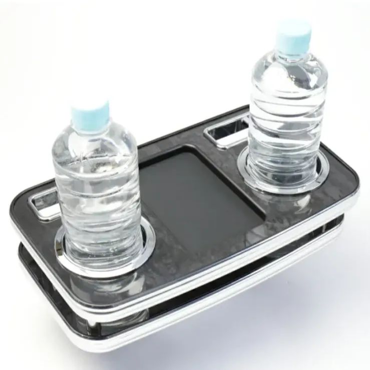 メーカー直送 NV350キャラバン E26 リア用 黒木目 ブラックウッド スリーピース オリジナル 自動車用 センターテーブル ドリンクホルダー 付き コースター付属 ThreePiece!エンブレム付属 リア テーブル