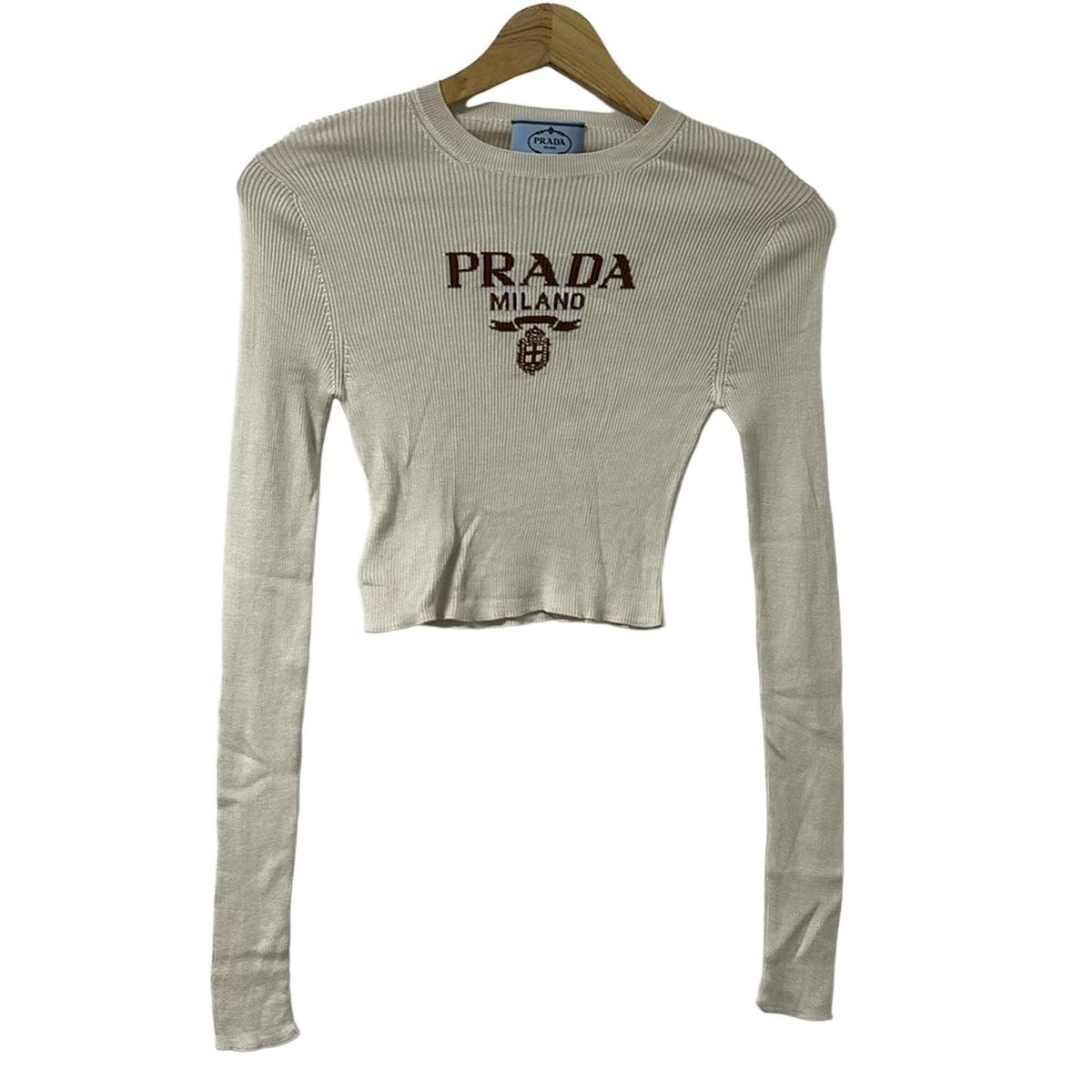 PRADA アイボリー 格子模様 長袖トップス 楽天市場】PRADA（トップス｜レディースファッション）の通販