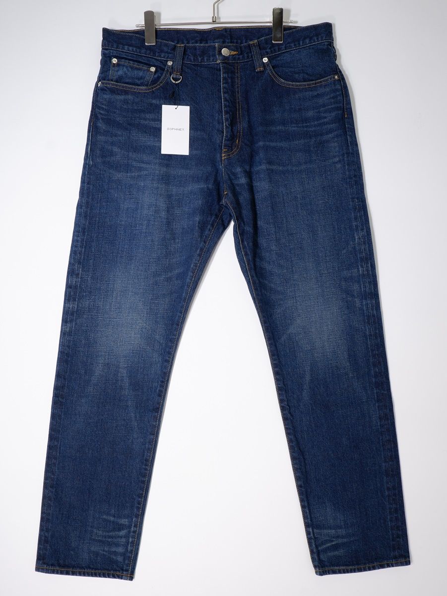 SOPHNET.ソフネット 2024AW DAMAGED STRETCH DENIM TAPERED PANTS