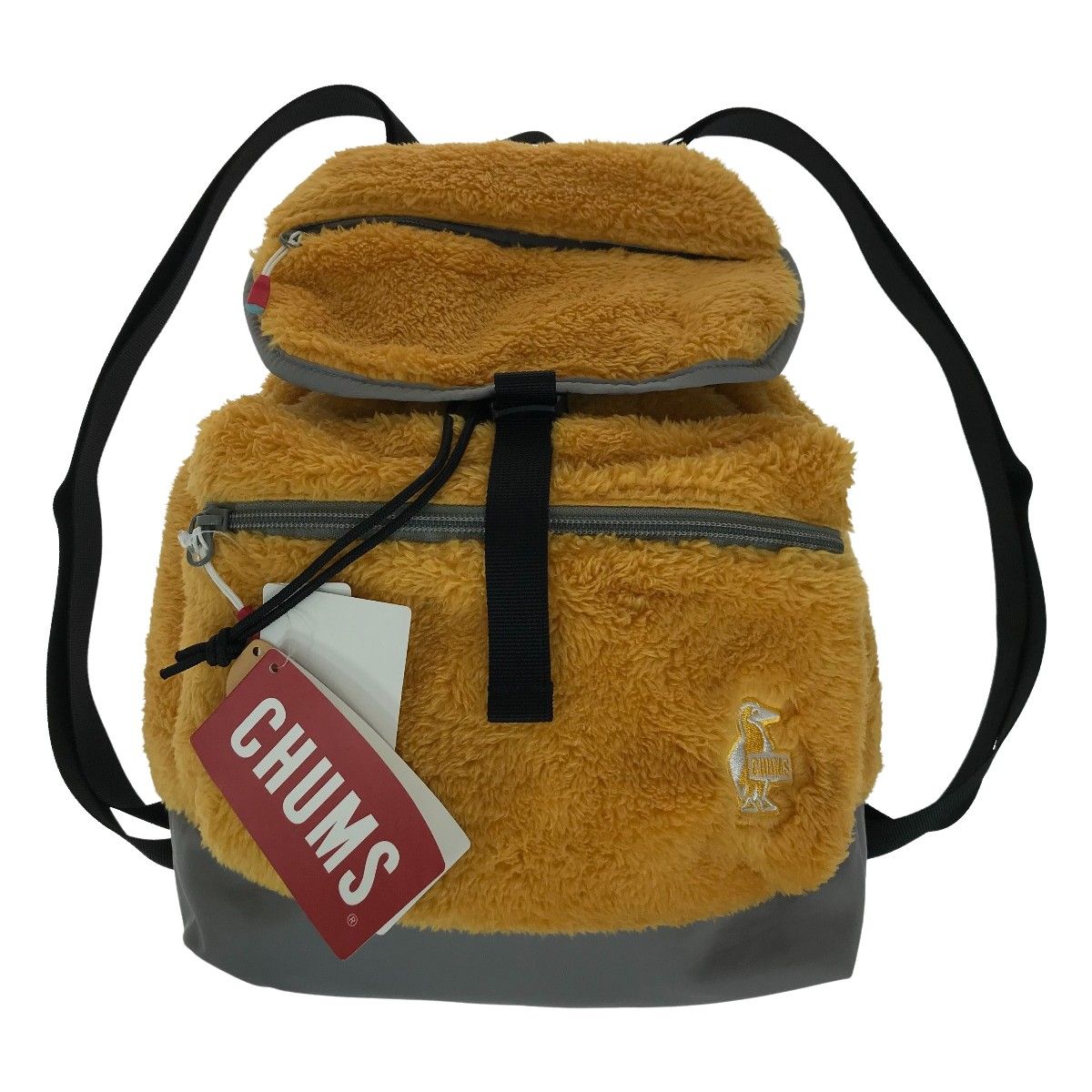 ##CHUMS チャムス エルモフリースデイパック リュック 約7L ＣＨ60-3390-Ｙ030-00 イエロー／グレー チャムス（CHUMS）（レディース、キッズ）バックパック リュック エルモフリースデイパック CH60-3829-N057