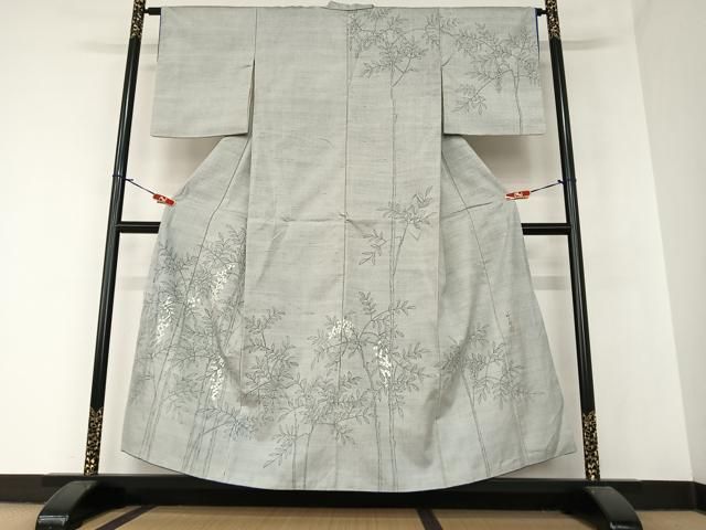 平和屋着物●訪問着　紬地　南天文　正絹　逸品　AAAZ2403ph 平和屋着物○訪問着 紬地 南天文 正絹 逸品 AAAZ2403ph 平和屋着物