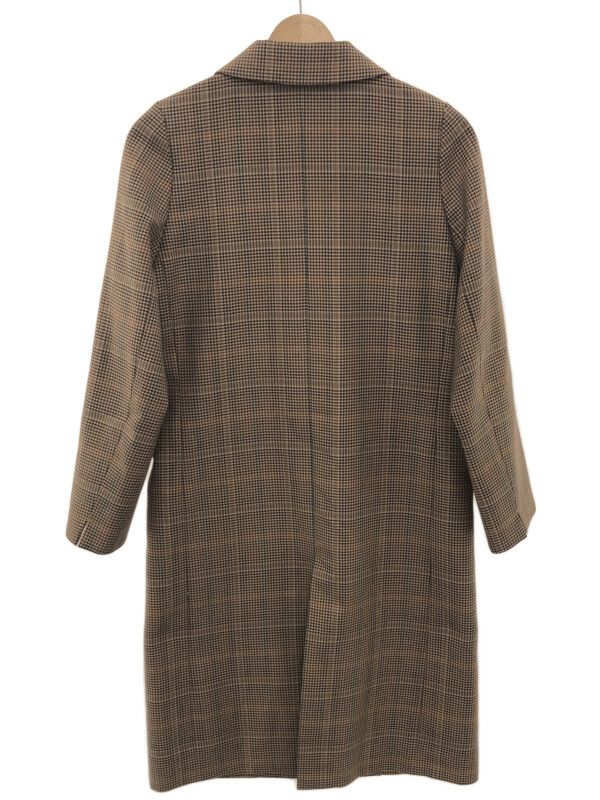 美品 FRED PERRY チェスターコート ブラウン チェック UK10 M 美品 FRED PERRY チェスターコート ブラウン チェック UK10 M