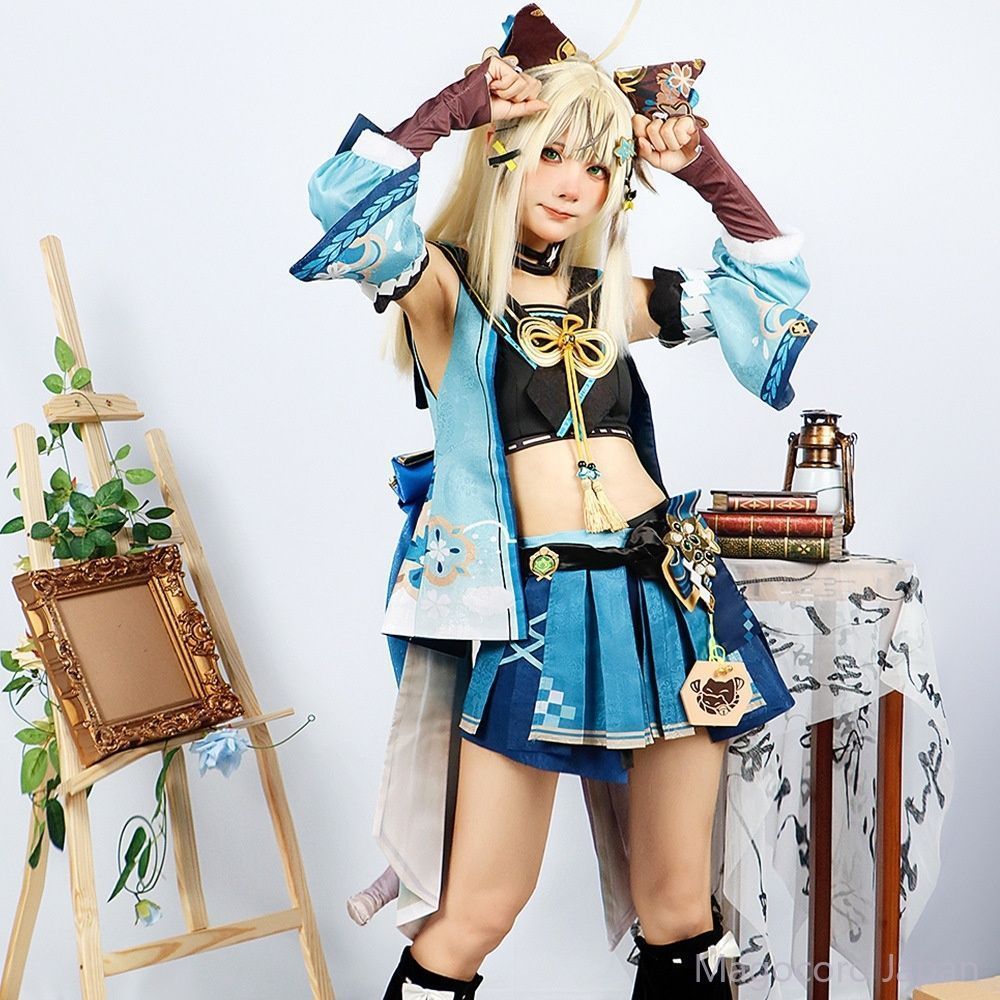 cosplay服原神女性用草属性アーチャー綺良良ゲームセットコスチュームアニメ