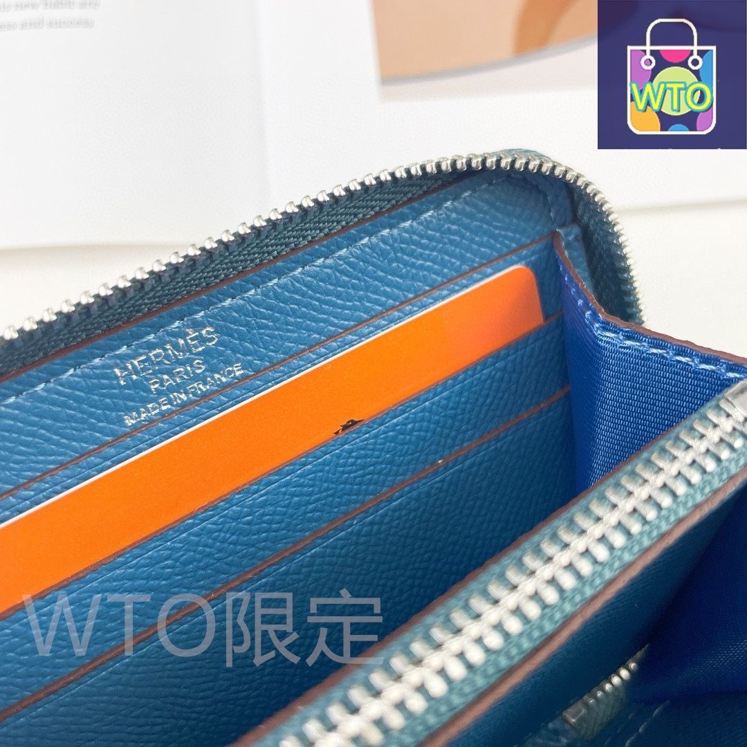 【シンプル＆高級感♪】 HERMES 財布 本日限定特価】Hermes Silk'in コンパクト財布 エンプソン