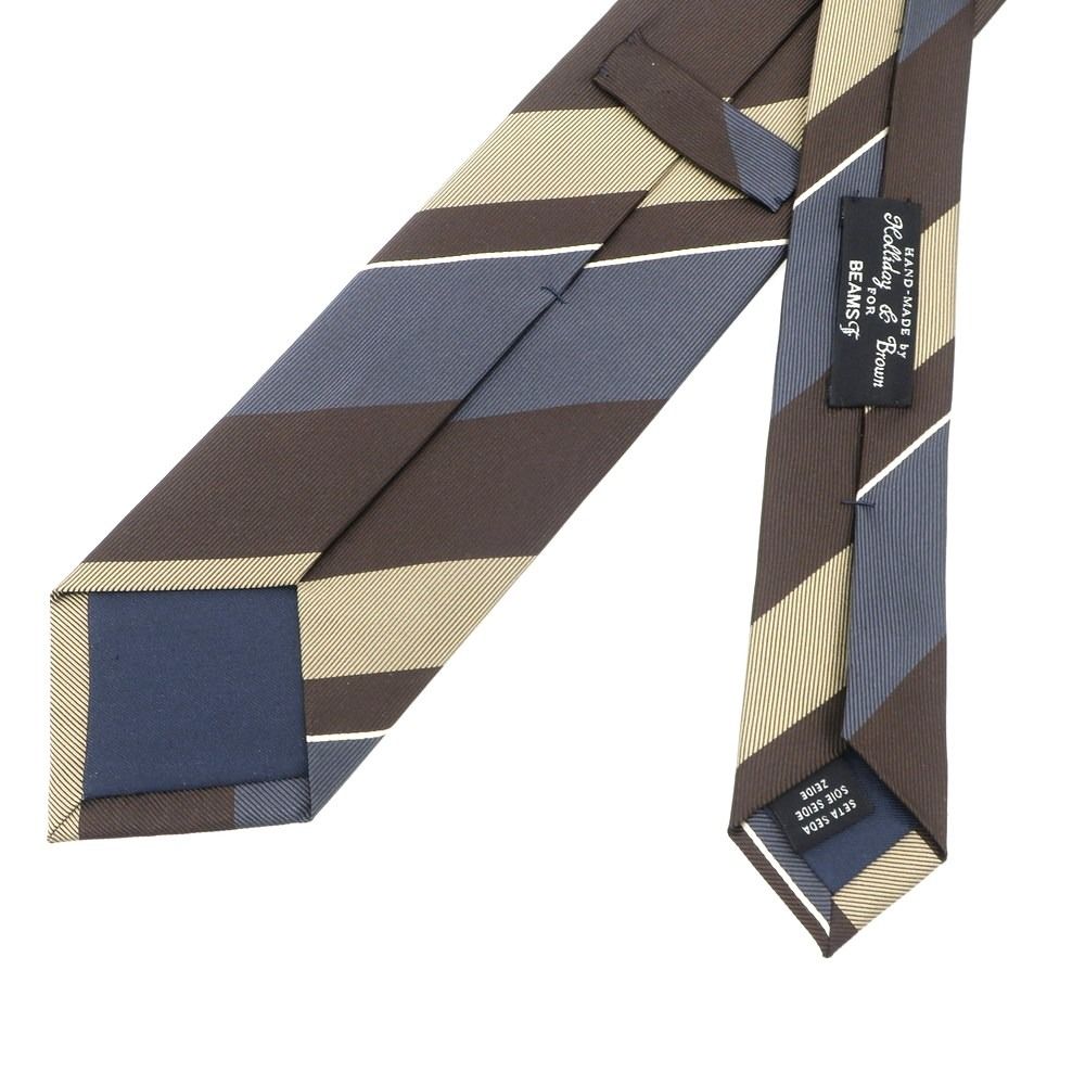 【未使用品】Holliday & Brown／BEAMS F別注品／スクエア柄 未使用品】Holliday & Brown／BEAMS F別注品／スクエア柄