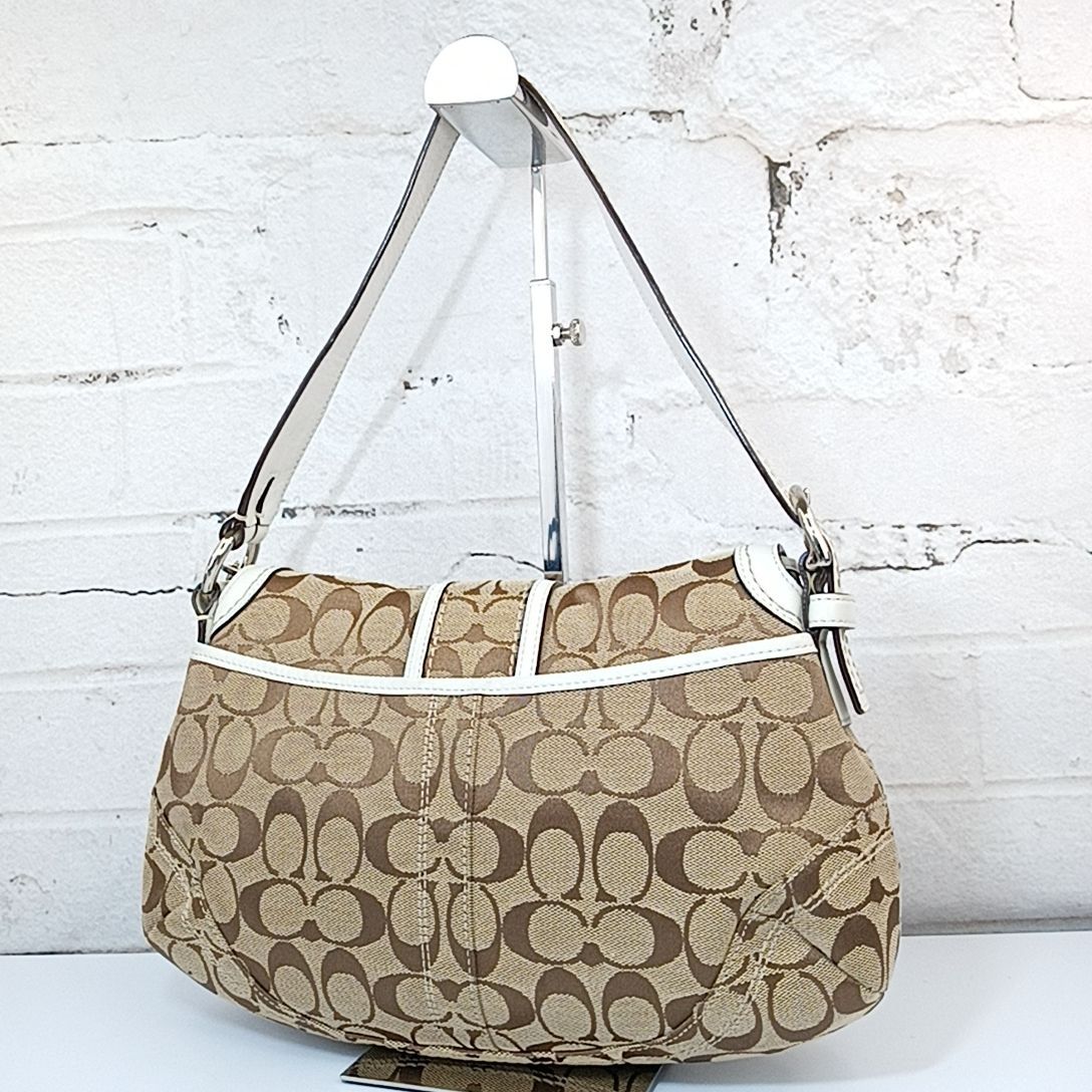 COACH 】D A-1 コーチ 10297 シグネチャー 総柄 ソーホー 一部 レザー 