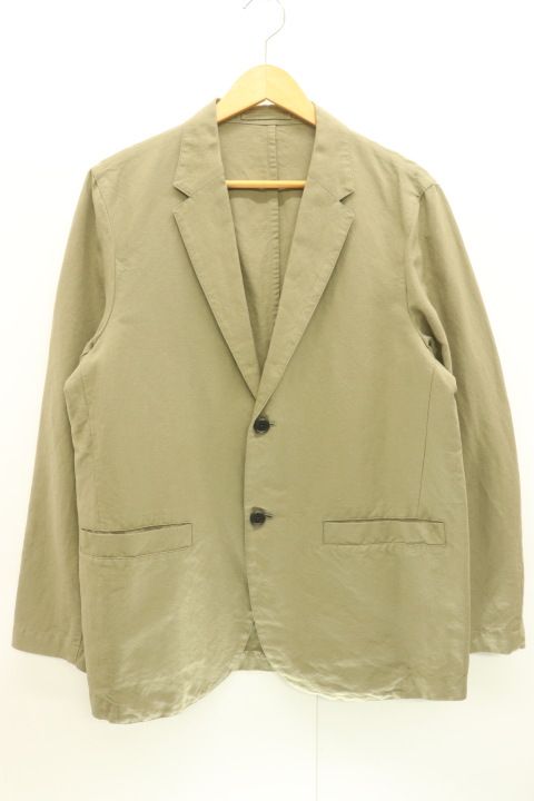 極美品✨ マーガレットハウエル テーラードジャケット リネン ベージュ 中古】 Margaret Howell メンズテーラードジャケット L リネン混