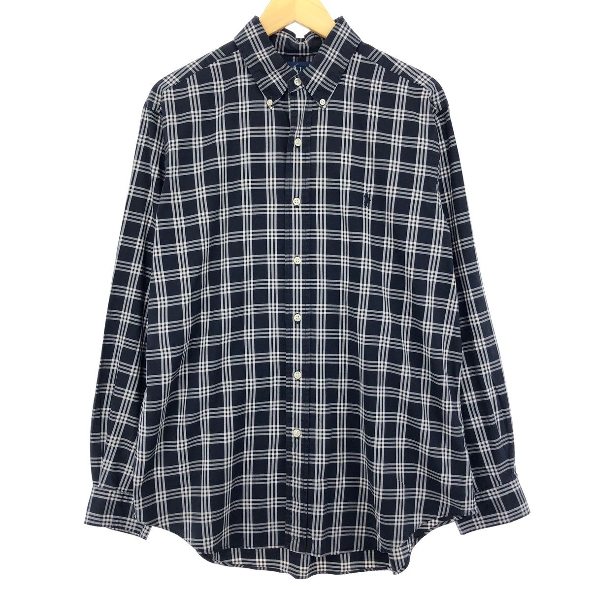 古着 ラルフローレン Ralph Lauren CLASSIC FIT クラシックフィット 長袖 ボタンダウンチェックシャツ メンズL /eaa448243/eaa448243