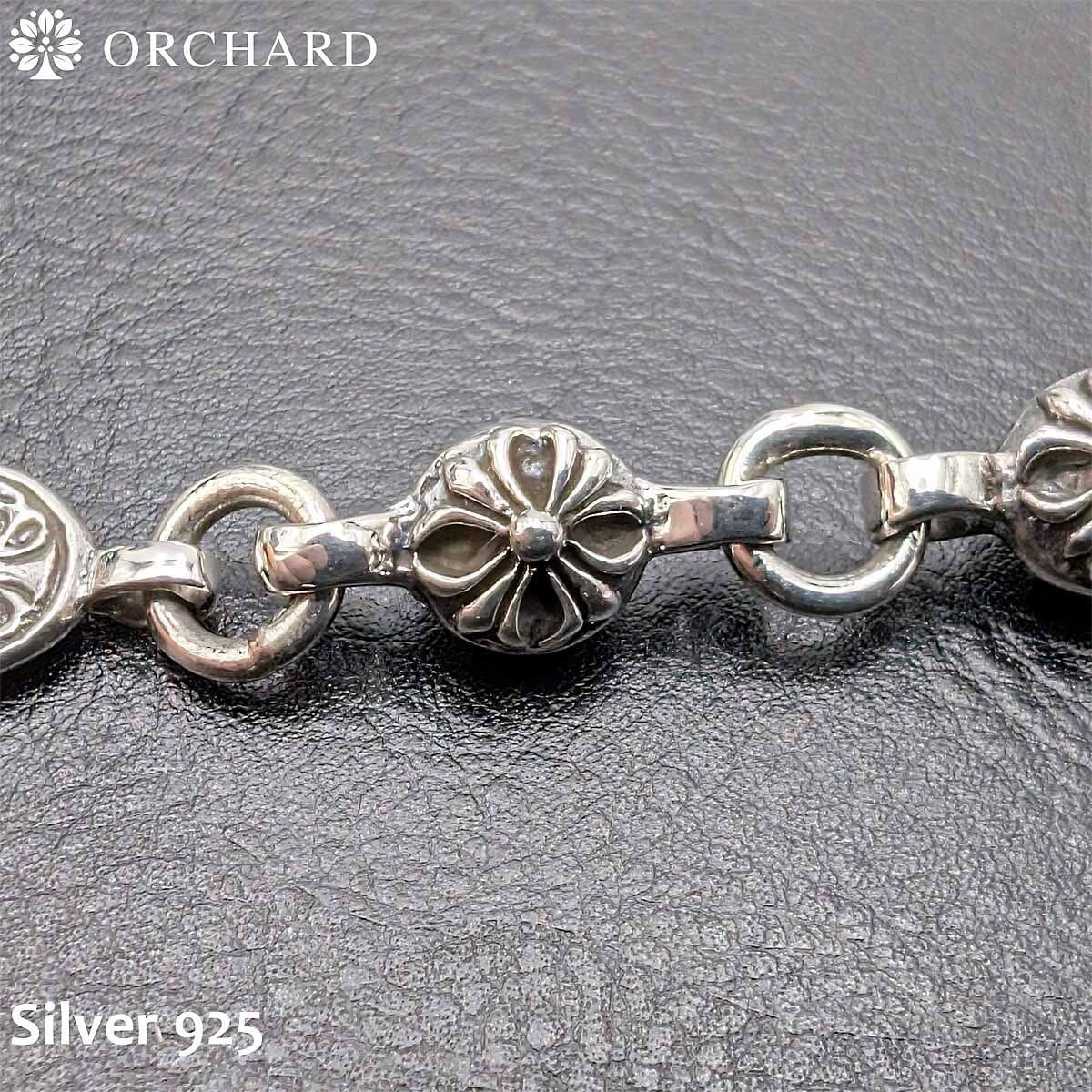 シルバー925 ネックレス Silver 925 メンズ レディース アンカーフック式 アジャスタ クロスボール 十字