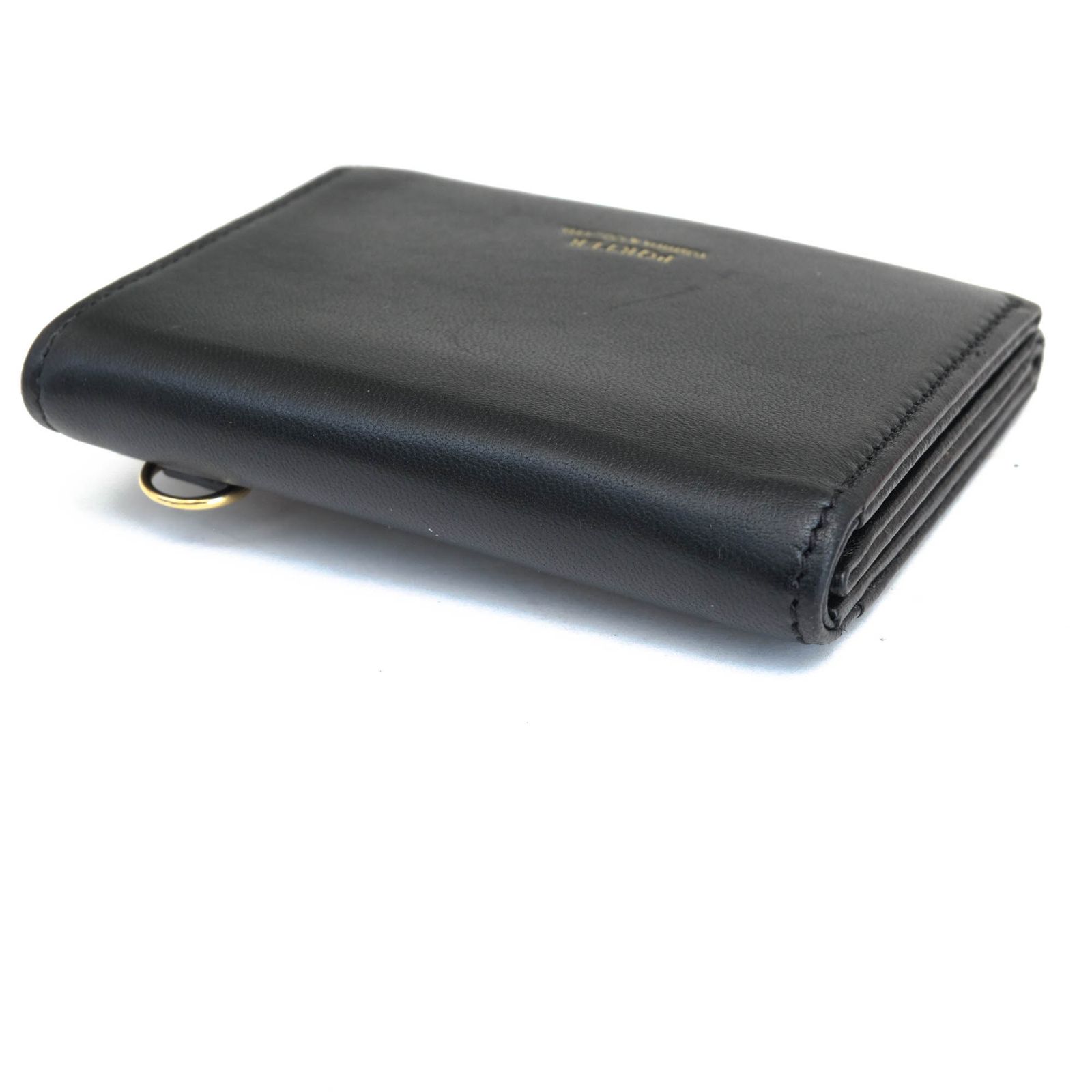 【美品】ポーター　Porter コンパクト本革財布　ブラック　レザー ポーター 吉田カバン／PORTER 財布 ウォレット レディース 女性