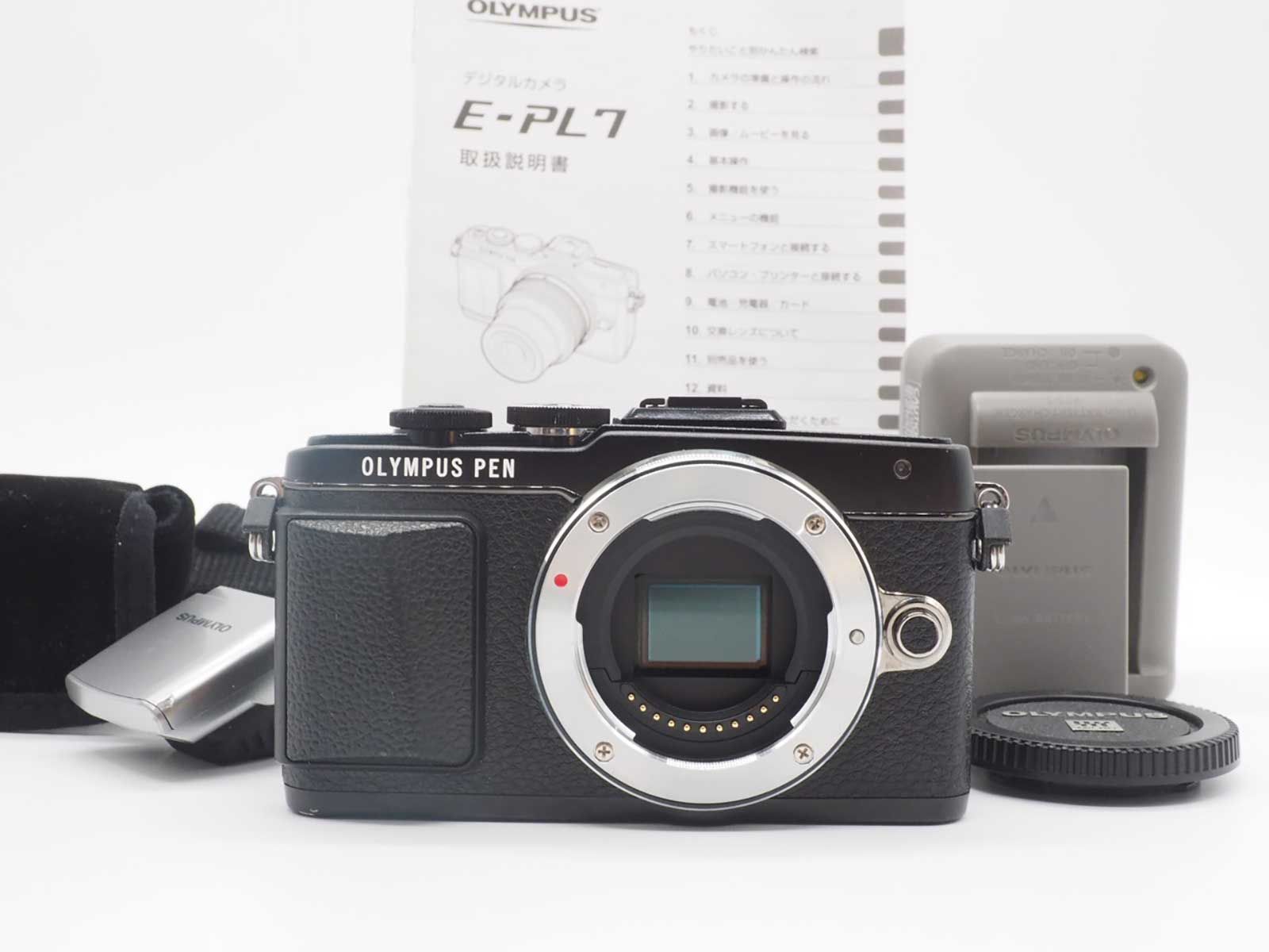 オリンパス Olympus Pen Lite E-PL7 16.0MP Digital Camera Black 6070 shots Z5582A