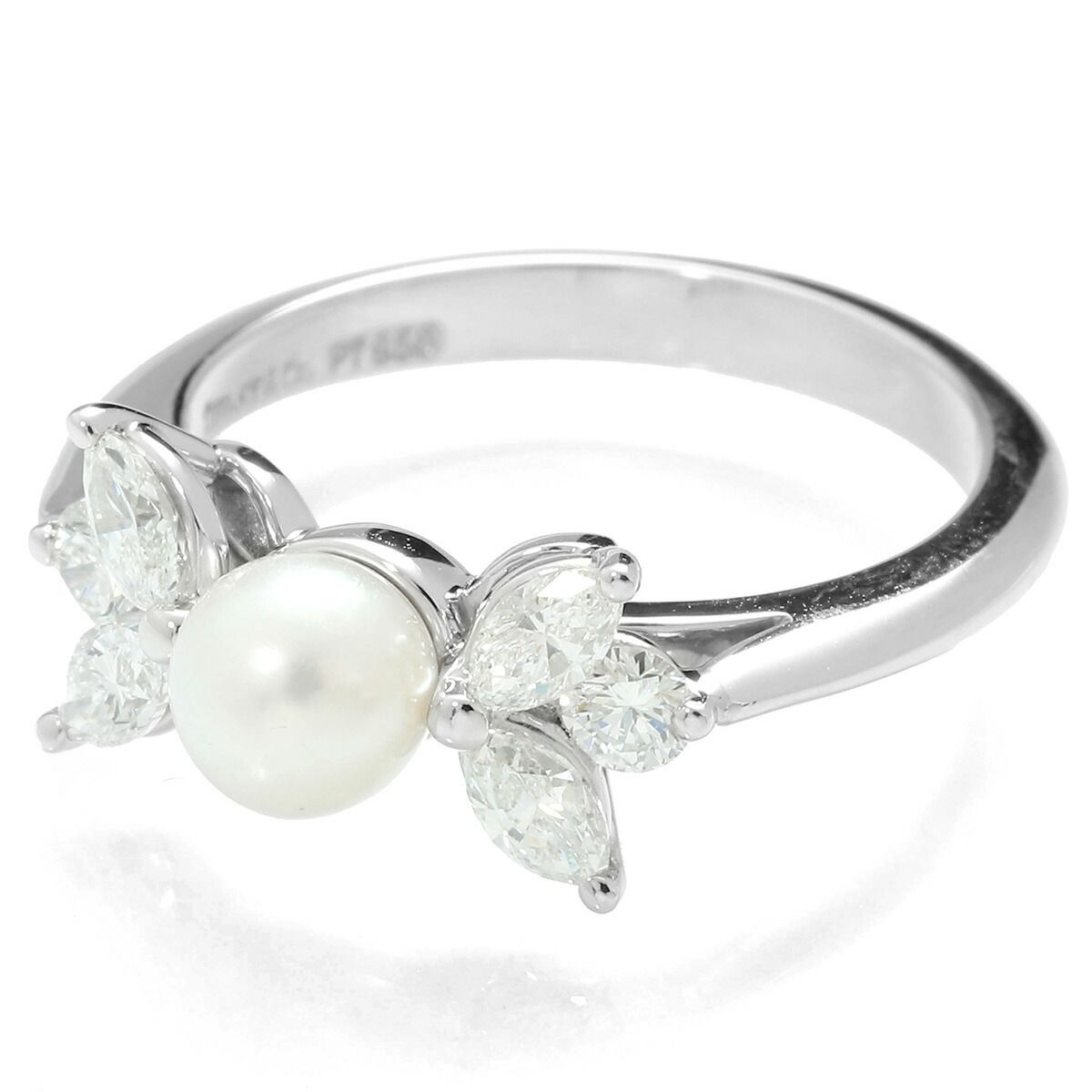 ティファニー TIFFANY&Co. パールリング 指輪 真珠 ダイヤモンド