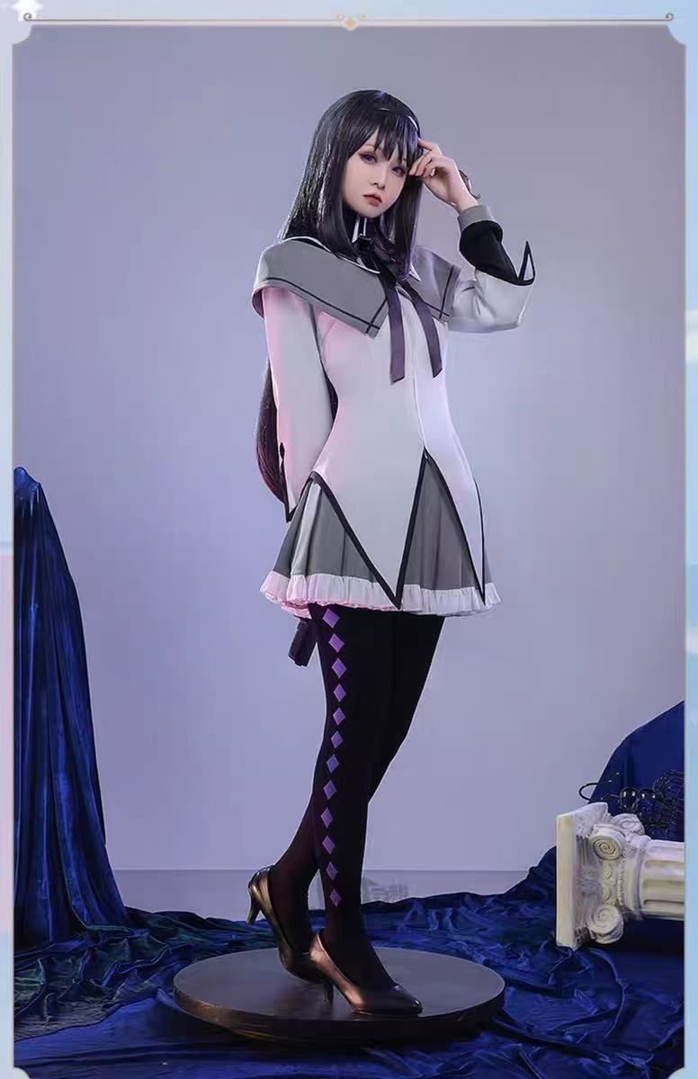 三分妄想　魔法少女まどか☆マギカ　見滝原中学校　女子制服　暁美ほむらコスプレ衣装 三分妄想 魔法少女まどか☆マギカ 見滝原中学校 女子制服 暁美ほむら