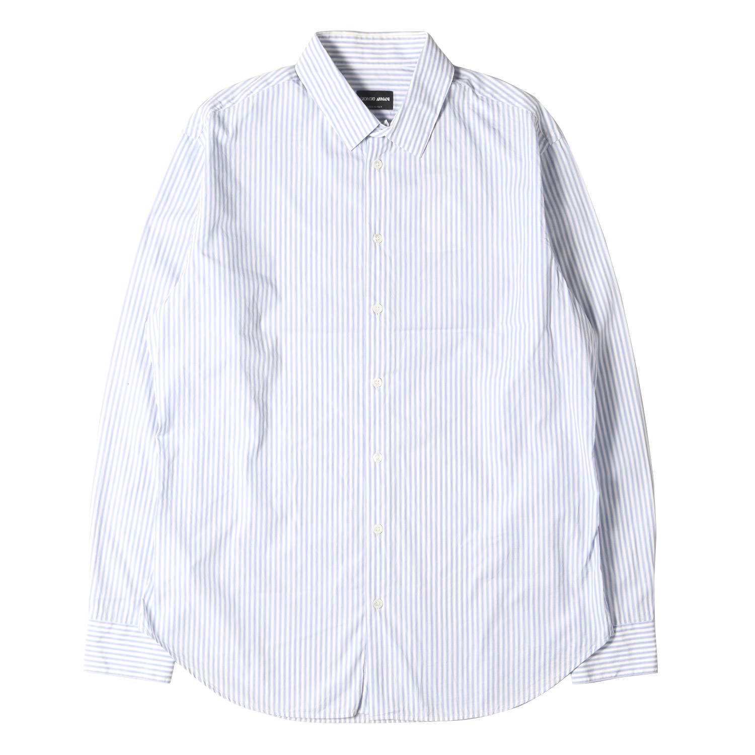 Giorgio Armani ストライプドレスシャツ サイズ43 NEW $595 Giorgio Armani Black Label Dress Shirt! e 43 U US