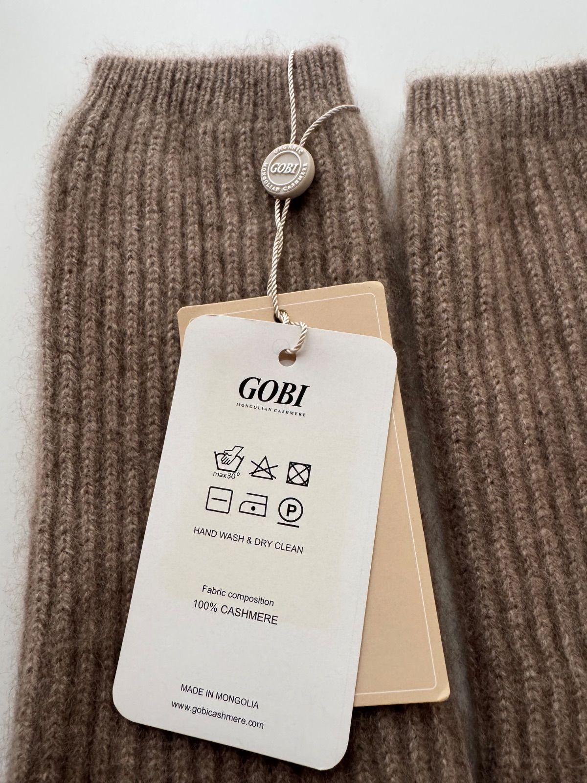 GOBI 最高級素材カシミヤ100% マフラー ネイビー 青色 モンゴル製 GOBI