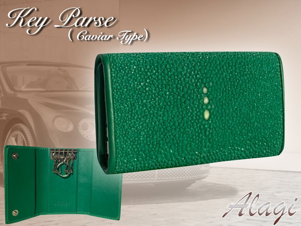 ☆ガネーシャ☆【新品・高級品】ガルーシャキーケース　キャビア　11点セット ☆簡易梱包版☆【新品・高級品】ガルーシャ キーケース キャビア