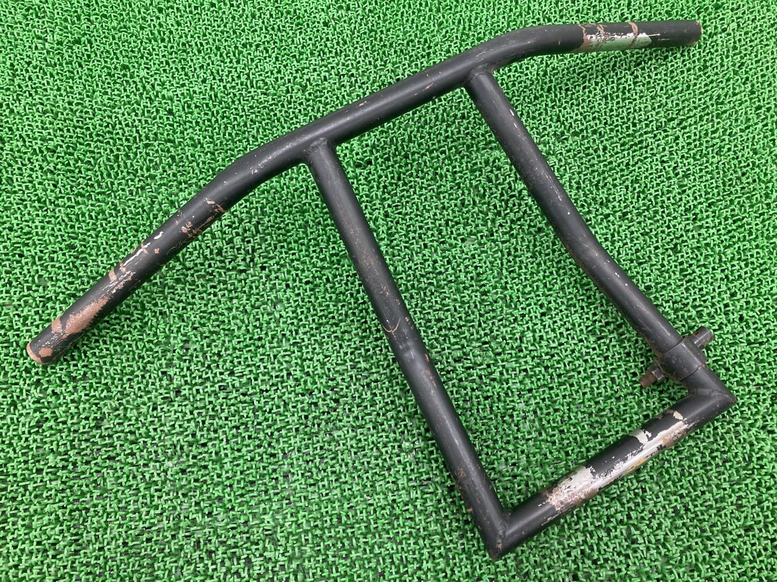 ドラッグスター400 ハンドル 黒 社外 バイク 部品 1インチ Tバー ロボハン ロング 幅710mm 前倒し  69