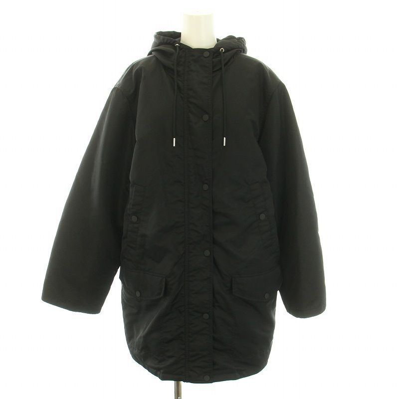 2023AW✨セオリー Aero Nylon ST Parka P ブラック　S Aero Nylon ST Parka ダウンコート Theory (セオリー) 23秋冬 フード