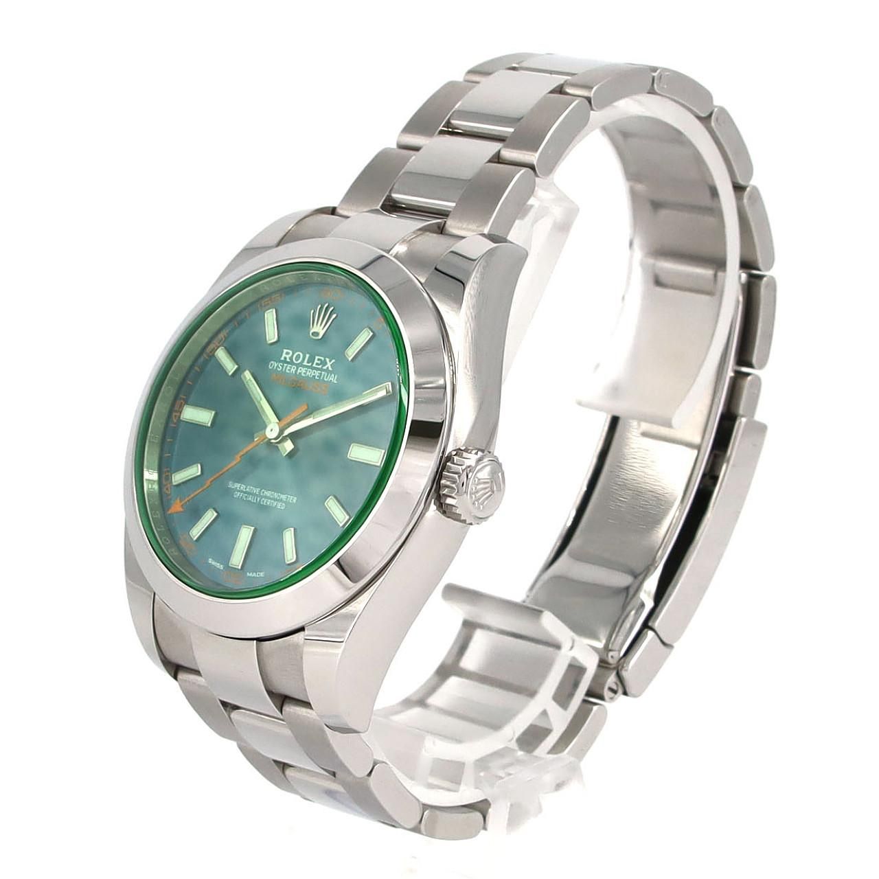 ROLEX 自動巻き時計ミルガウス ロレックス ミルガウス 116400 SS 自動巻 V番