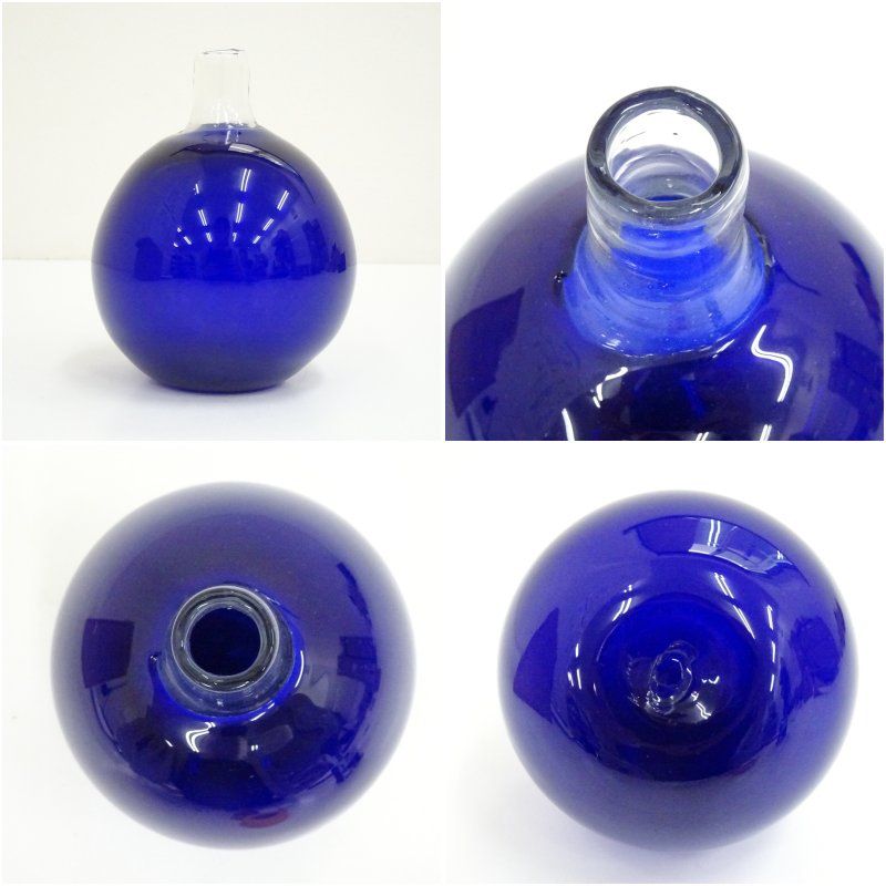 濱田能生　瑠璃硝子　花瓶 濱田能生 瑠璃硝子 花瓶 2025年最新】濱田能生の人気アイテム - メルカリ