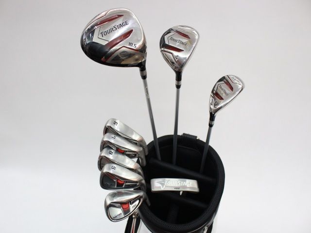 ブリヂストン ツアーステージ V002 11本セット 専用キャディバッグ付