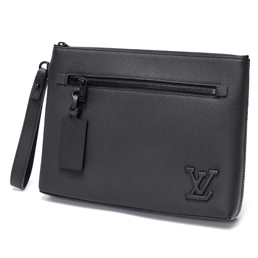 ルイヴィトン | LOUIS VUITTON テイクオフ ポーチ | クラッチバッグ | ポーチ M69837 グレインレザー ノワール ブラック 商品番号 S-158965