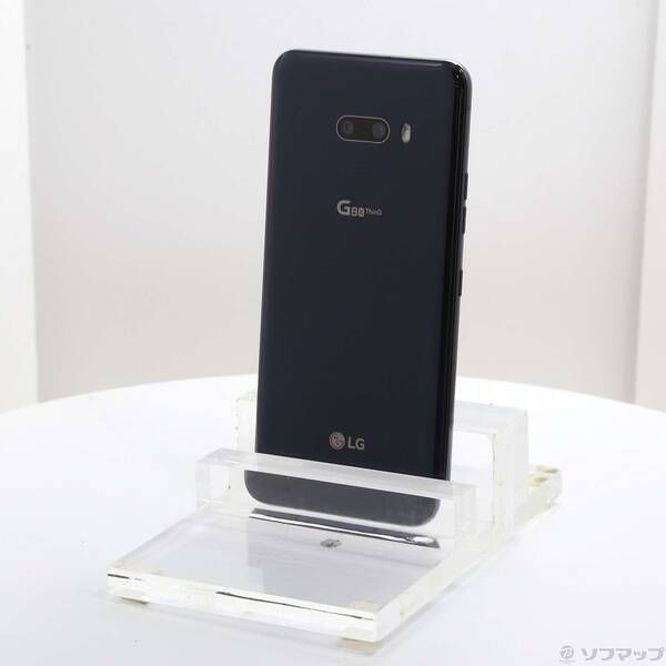中古品〕 LG G8X ThinQ 64GB オーロラブラック 901LG SoftBank【258