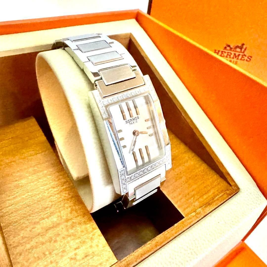 美品】箱付き エルメス HERMES TA1.230 タンデム ダイヤベゼル 