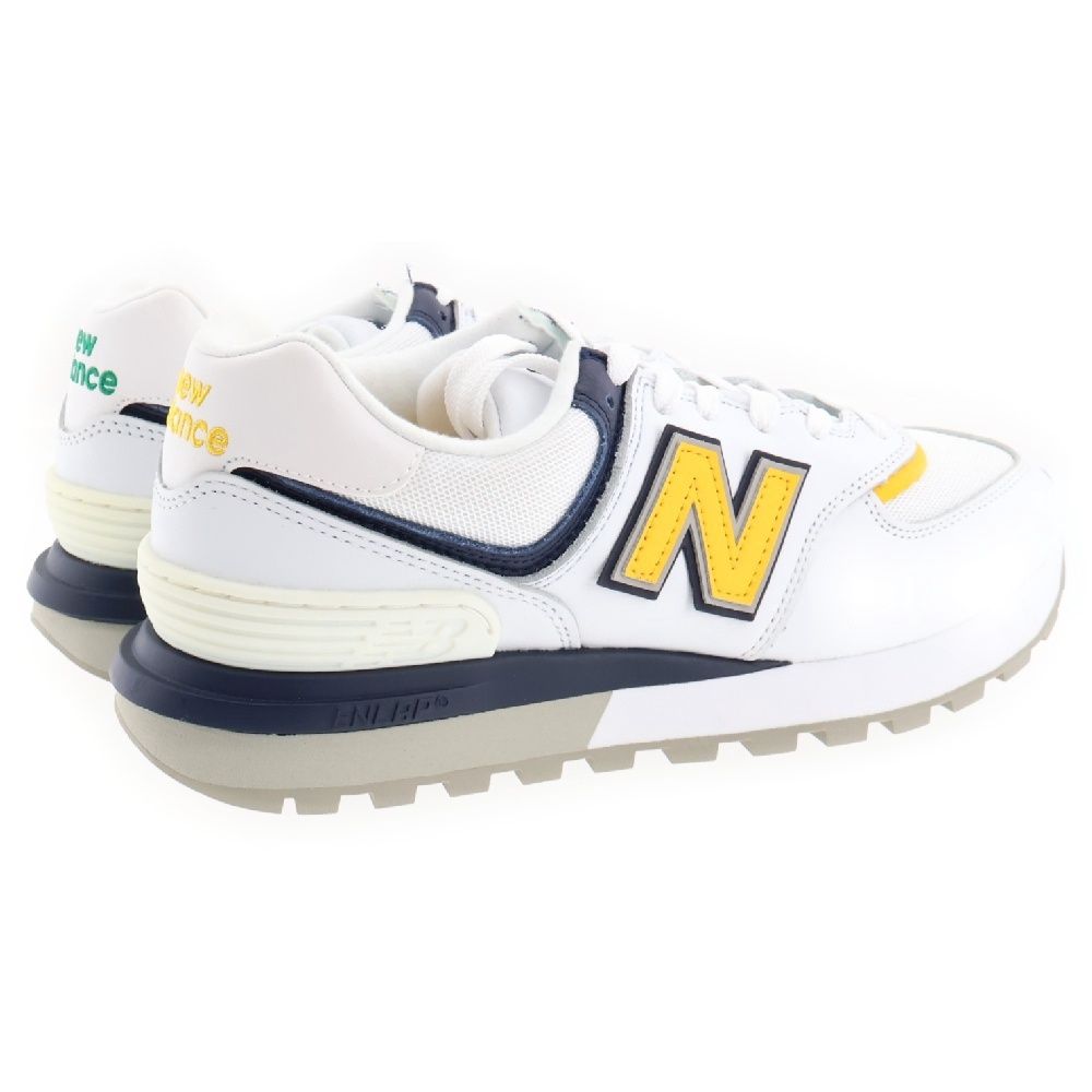 New Balance (ニューバランス) U574LGBE × BEAMS BOY IS A CLASSIC MADE DOUBLE ビームスボーイ イズ ア クラシック メイド ダブル ローカットスニーカー ホワイト US8.5/26.5cm