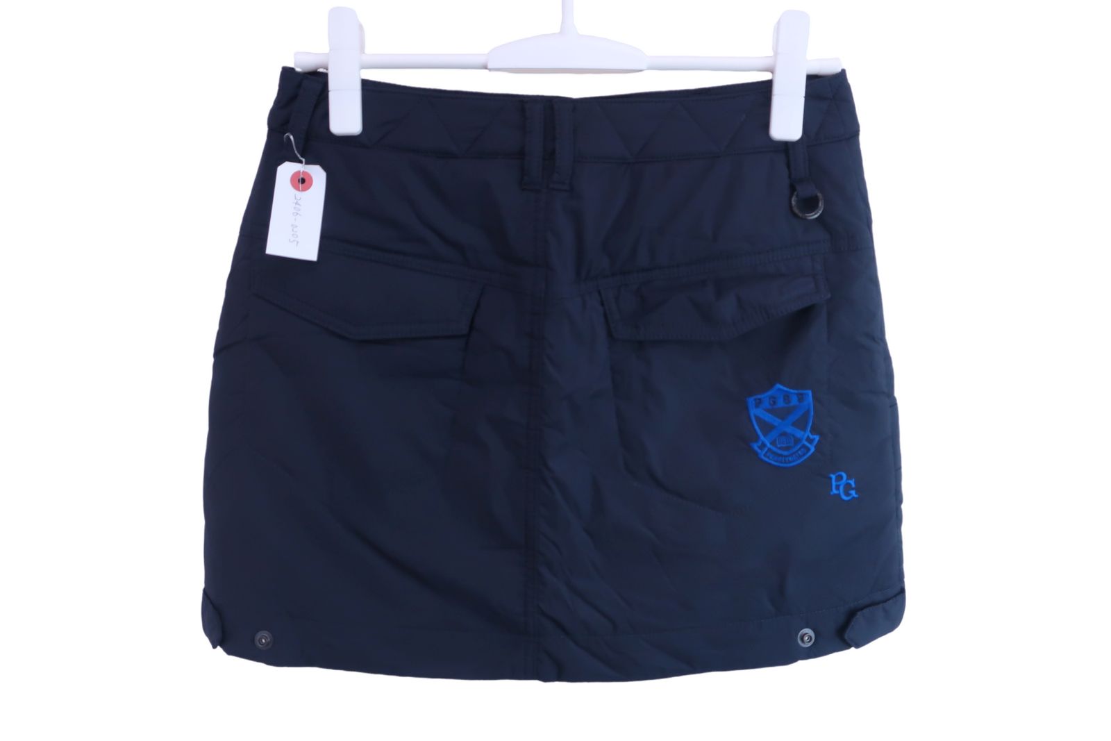 パーリーゲイツ スカート ネイビー×白 ストライプ レディース 00(XS