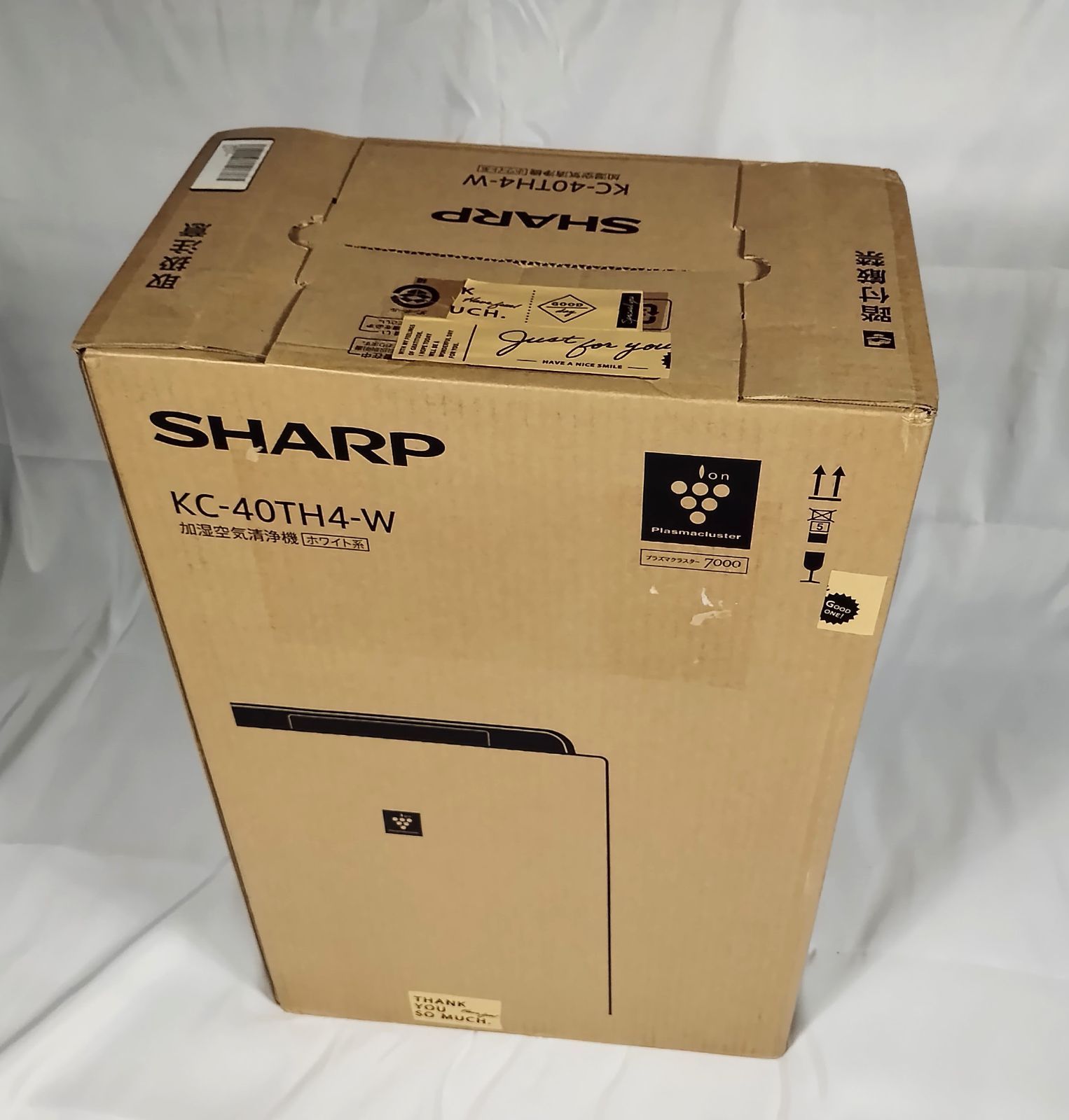 新品 未開封品】シャープSHARP 加湿空気清浄機 ホワイト KC-40TH4 