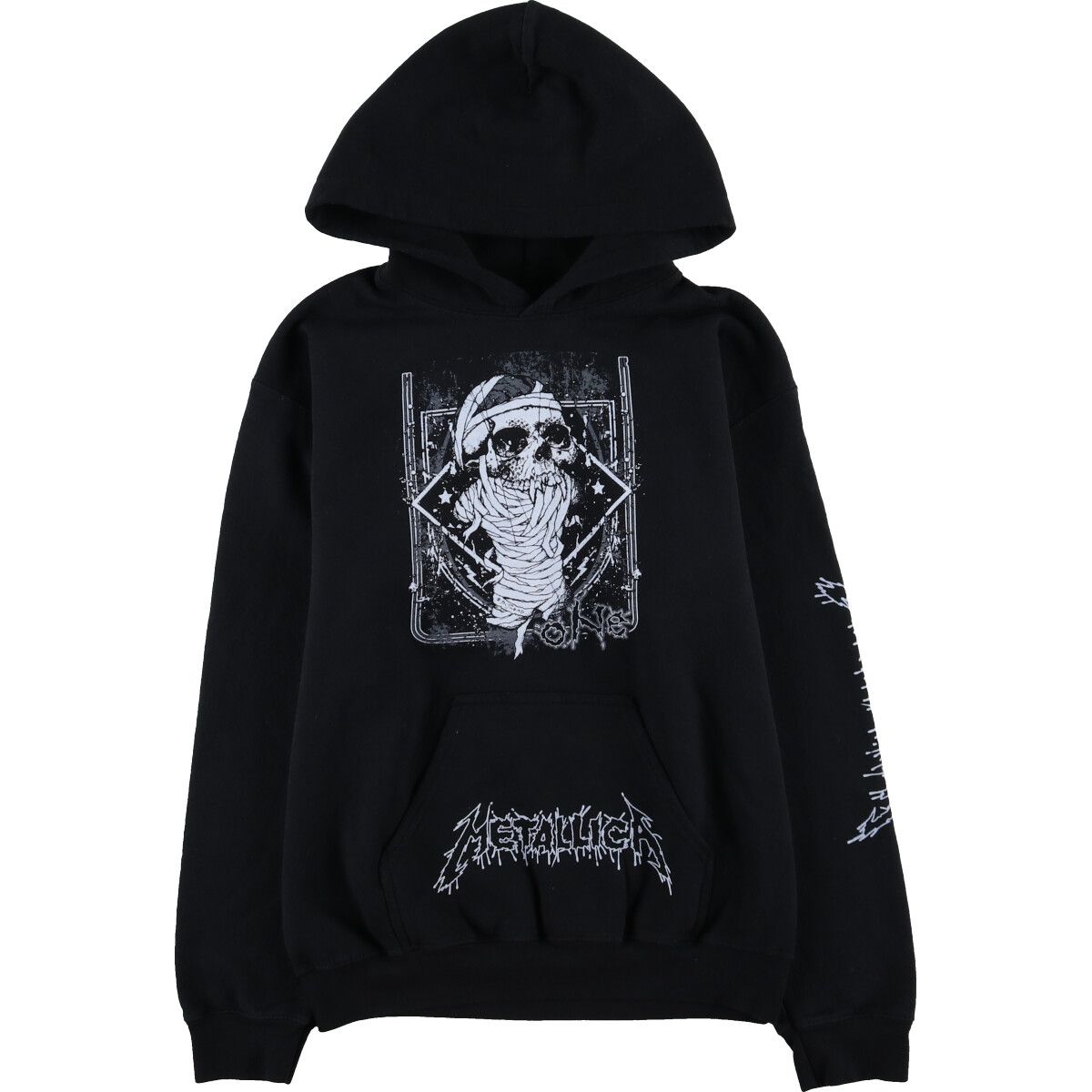 Metallica バンド メタリカスウェット メタリカ パーカー 新品 METALLICA メタリカ ジップアップ パーカー 黒 Mサイズ メタリカ
