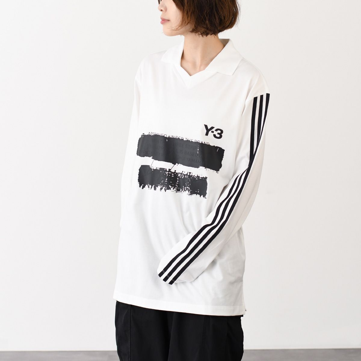 Y-3 ワイスリー トップス Tシャツ U GFX LOGO LS T JM3233