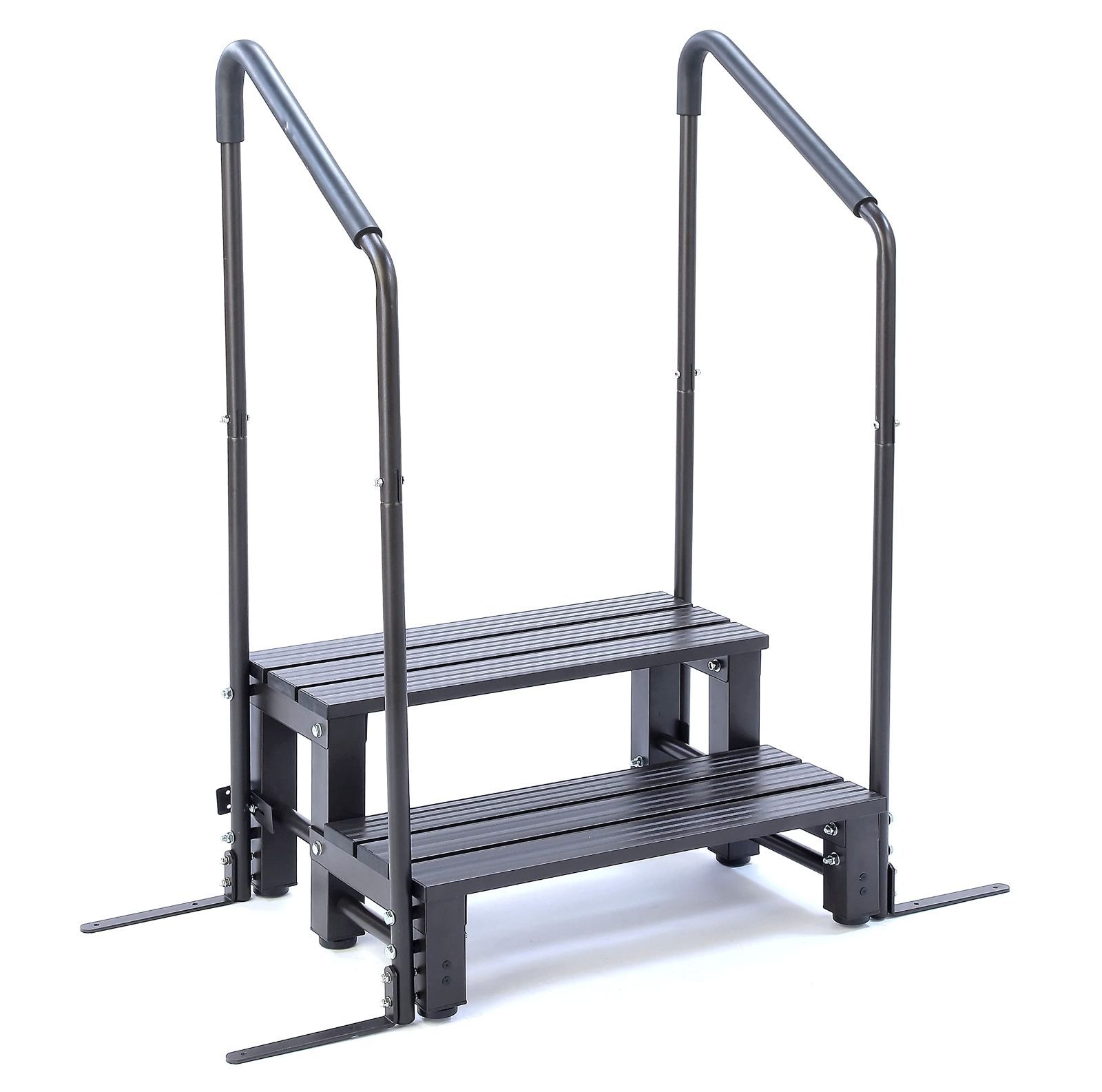 新着商品 リビングアウト Living Out アルミステップ台 両手すり付き 2段