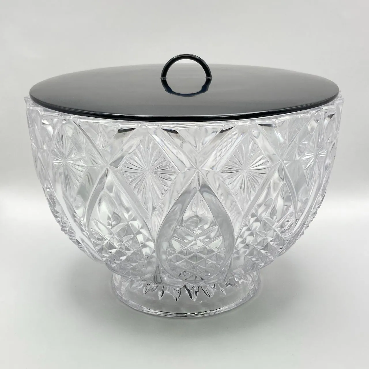 P448 水指 『清昌堂造』『江戸切子』『ガラス水指』『義山鉢