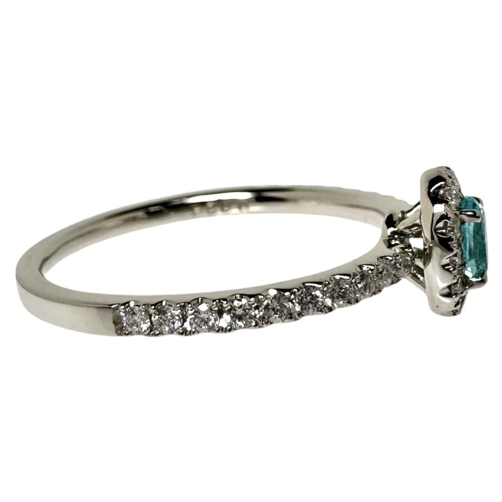 12号 パライバトルマリン 0.164ct ダイヤモンド 計0.25ct リング