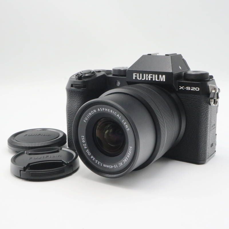 動作 済 FUJIFILM 富士フイルム X-S20 XC15-45mmF3.5-5.6 OIS PZレンズキット 純正バッテリー等 完品 ミラーレスカメラ S10-t035