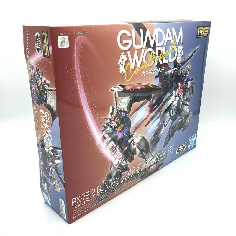 BANDAI - 【中古】バンダイ RG 1/144 ガンダム＆エールストライクガンダムセット ガンダムワールドコントラストカラー[10][240010474600] GUNDAM WORLD コントラスト ガンダム & エールストライクセット