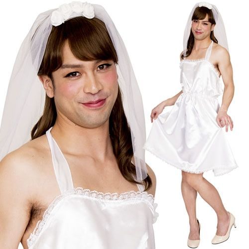 [イベント コスプレ] 女装MAN ゆるふわ花嫁MAN [花嫁 コスプレ ウエディングドレス コスチューム 衣装 仮装 女装 メンズ 男性用]【A-1921_904847(882268)】