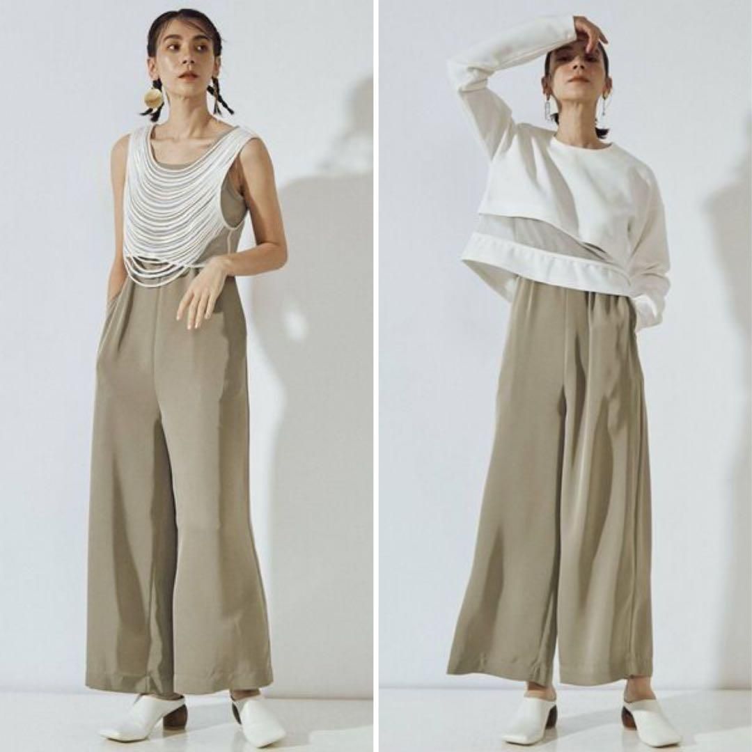 UN3D. 定価2.9万 リブコンビオールインワン 36 グレーベージュ