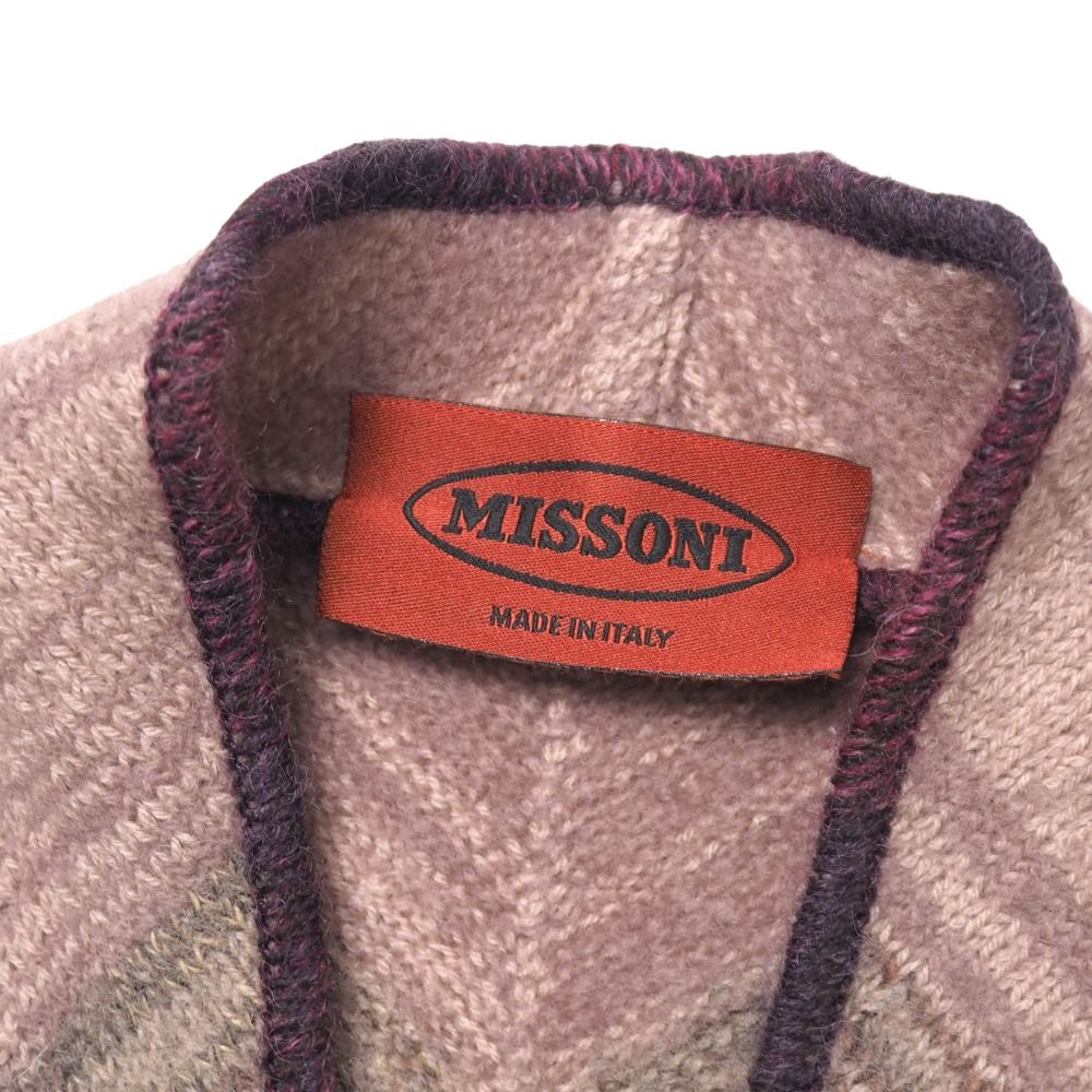 □美品□Missoni ミッソーニ コート サイズ40 シェブロン柄 総柄