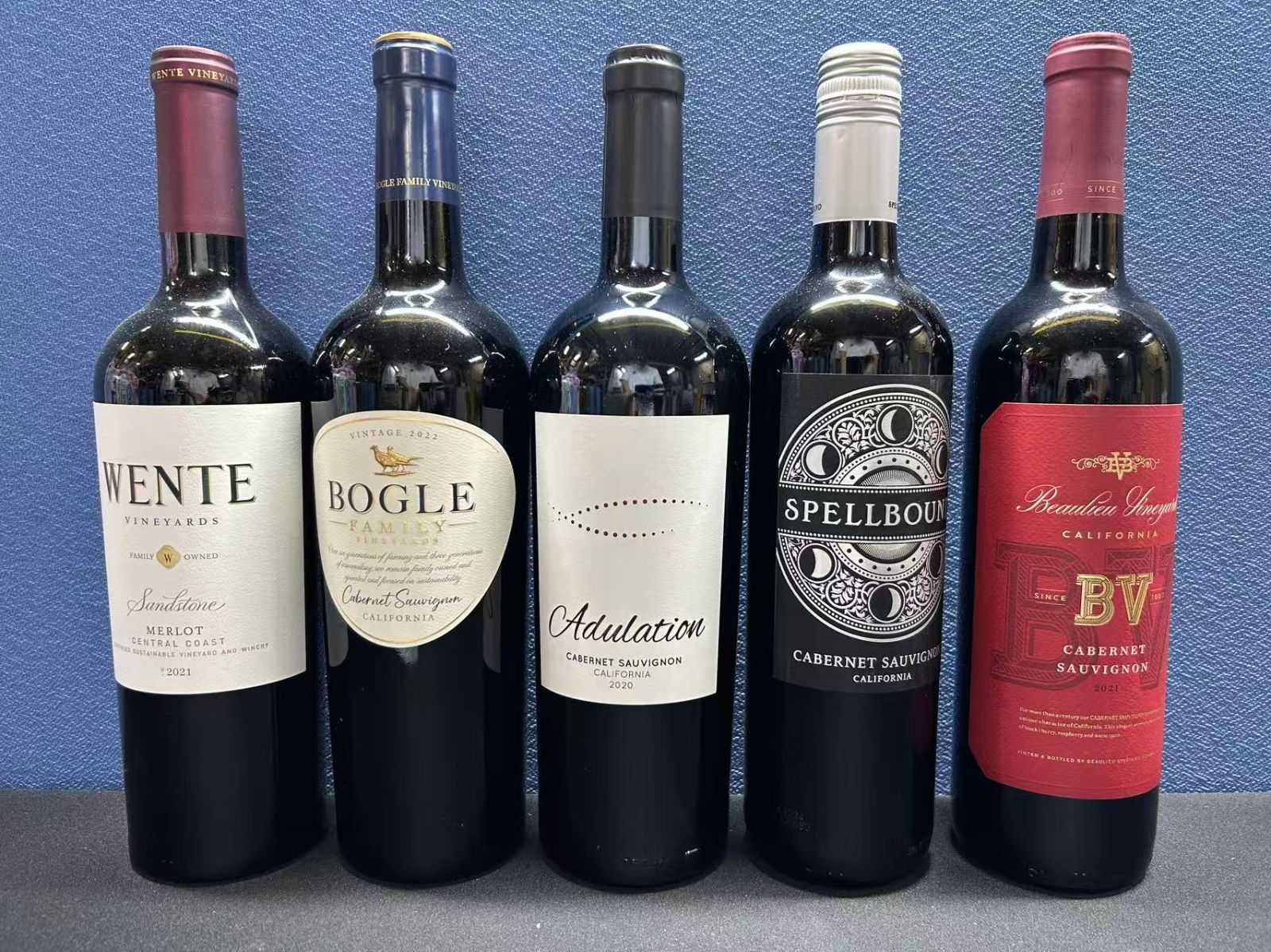 配送 全てを品質重視で厳選！カリフォルニア赤ワイン5本セット！001999