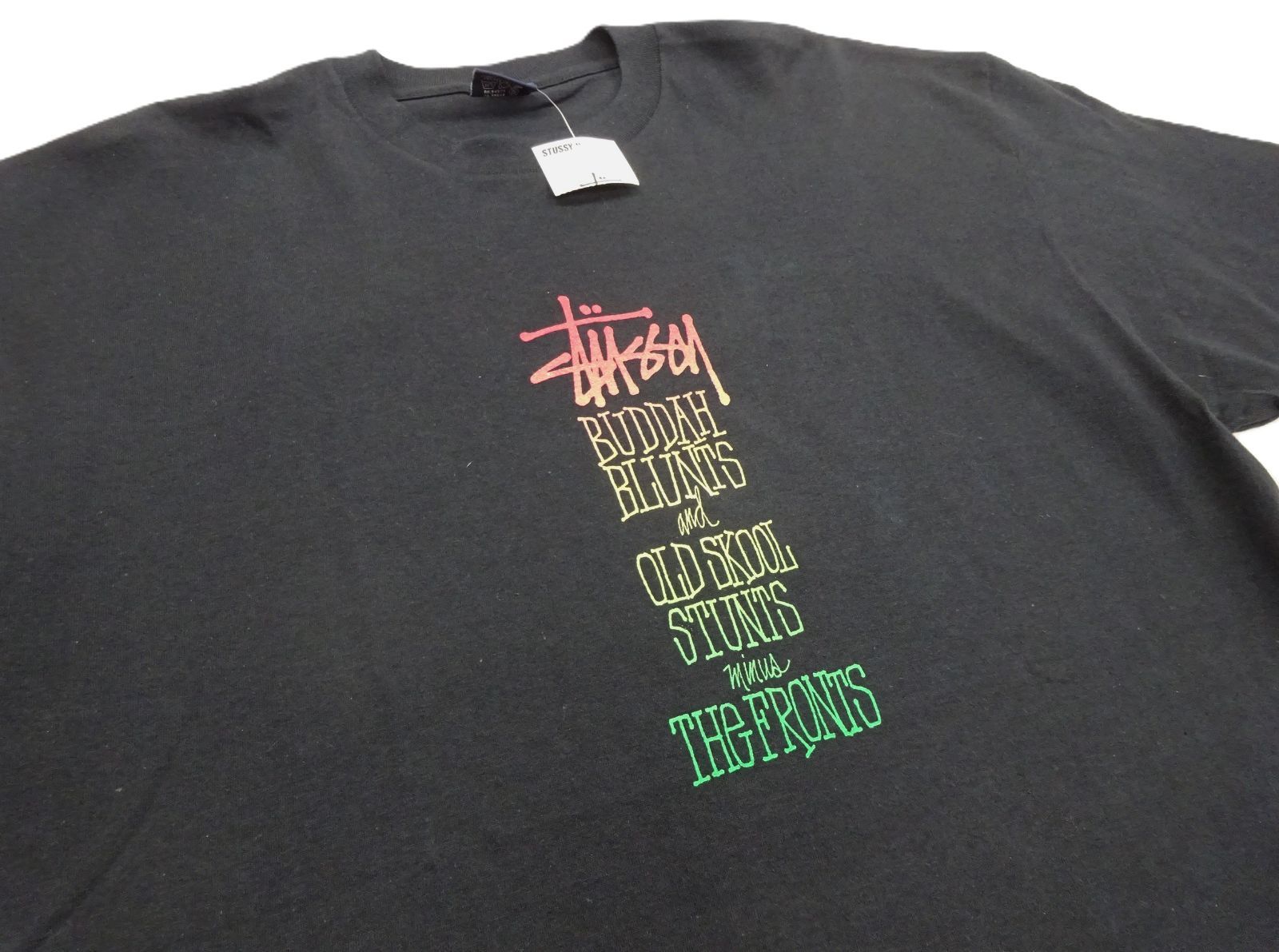 ステューシーデラックス‼️黒 ストレートパンツ タグ付き　新品未使用‼️ デッド‼️ XL【未使用タグ付】STUSSY オールド ステューシー BUDDHA BLUNTS