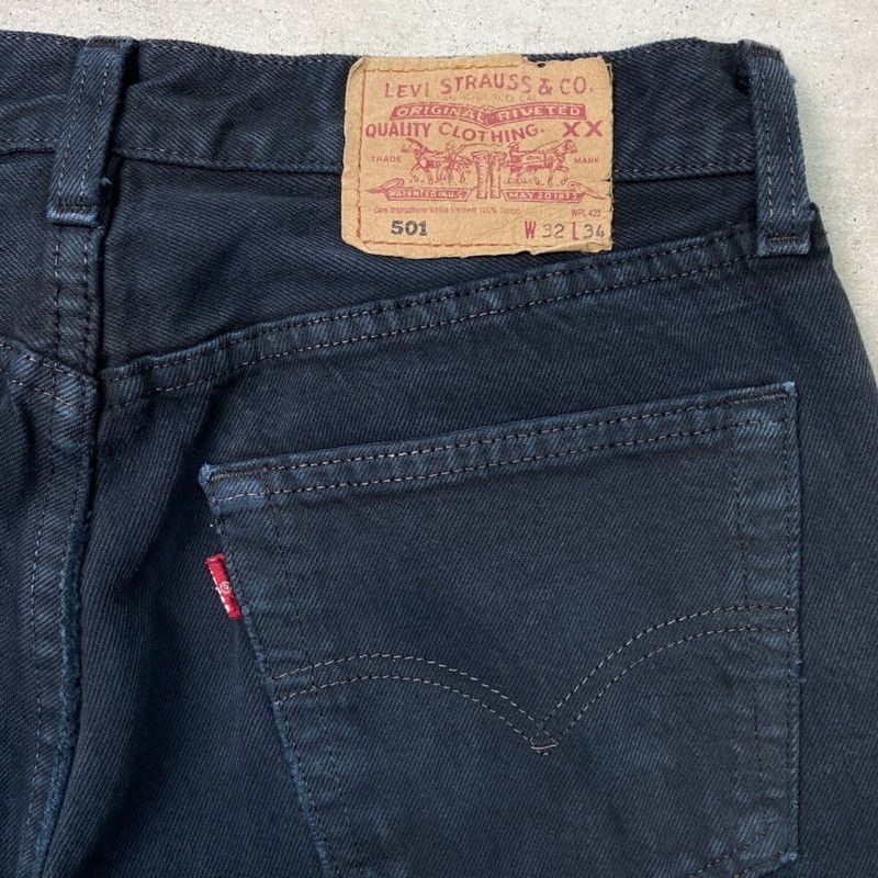 90年代 Levi s リーバイス 501 0615 ブラックデニムパンツ メンズW 32