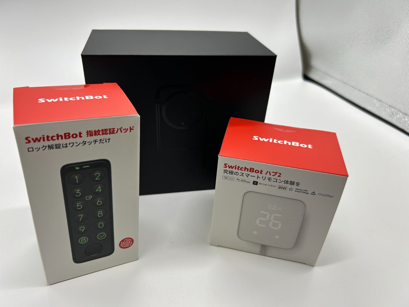 SwitchBot リモートスマート ロックPro セット 指紋認証パッド ハブ2