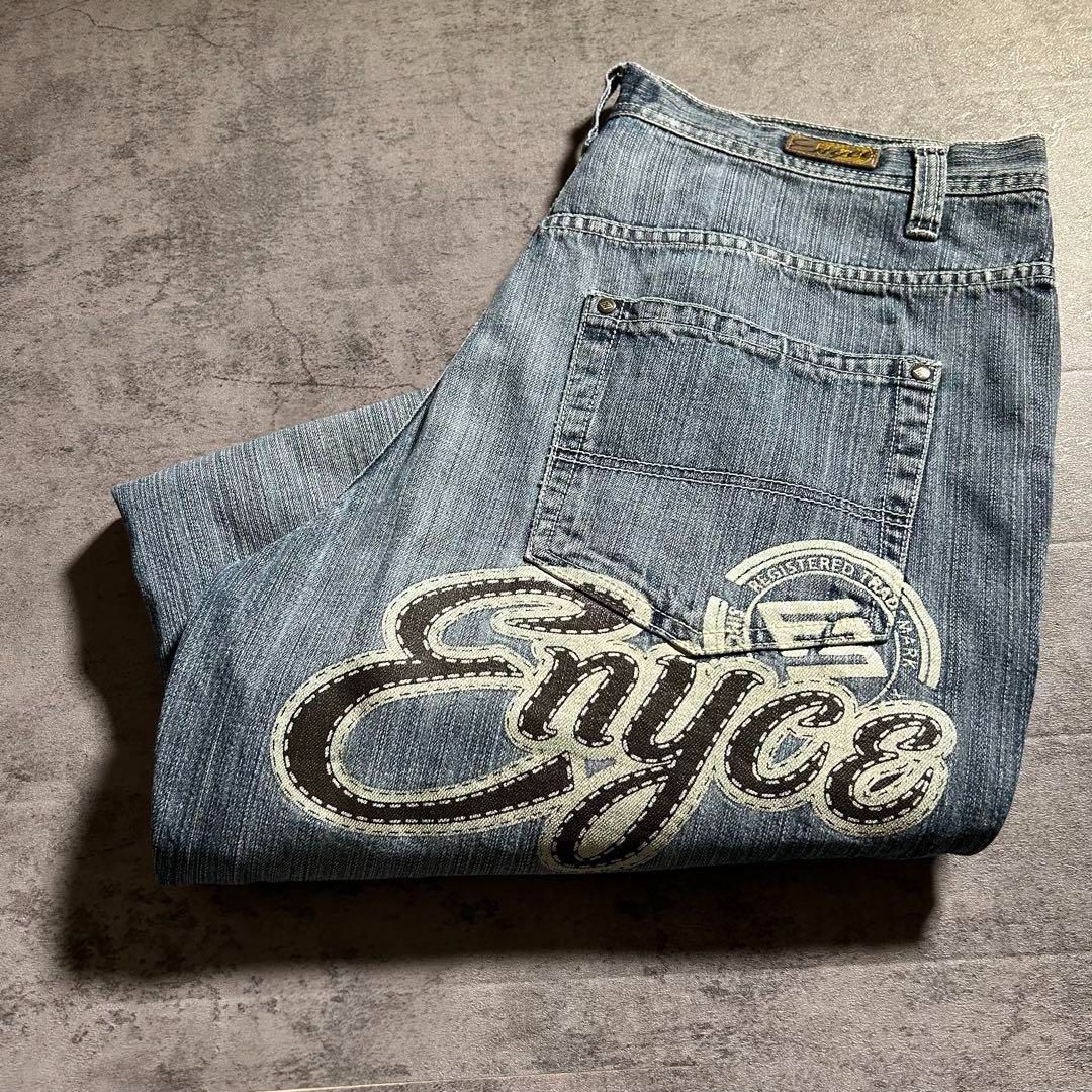 00s ENYCE W36 再構築パッチワークデザイン バギーデニム B系超極太 00s ENYCE W36 再構築パッチワークデザイン バギーデニム B系超