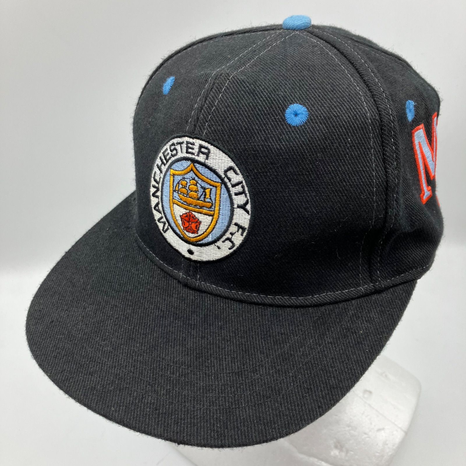 マンチェスターシティ オフィシャル ロゴワッペン キャップ 6パネル サッカー Manchester City マンチェスターシティ ロゴ キャップ スナップ