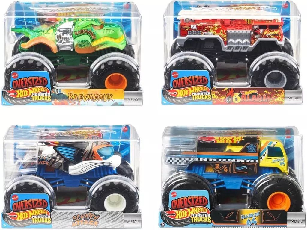 モンスタートラック ビッグサイズ ホットウィール(Hot Wheels) ビッグ ホットウィール | Wheels Hot 1:24 1&frasl;24 ミニカー レース・エース ホットウィール(HotWheels)モンスタートラックビッグサイズ Monster Die