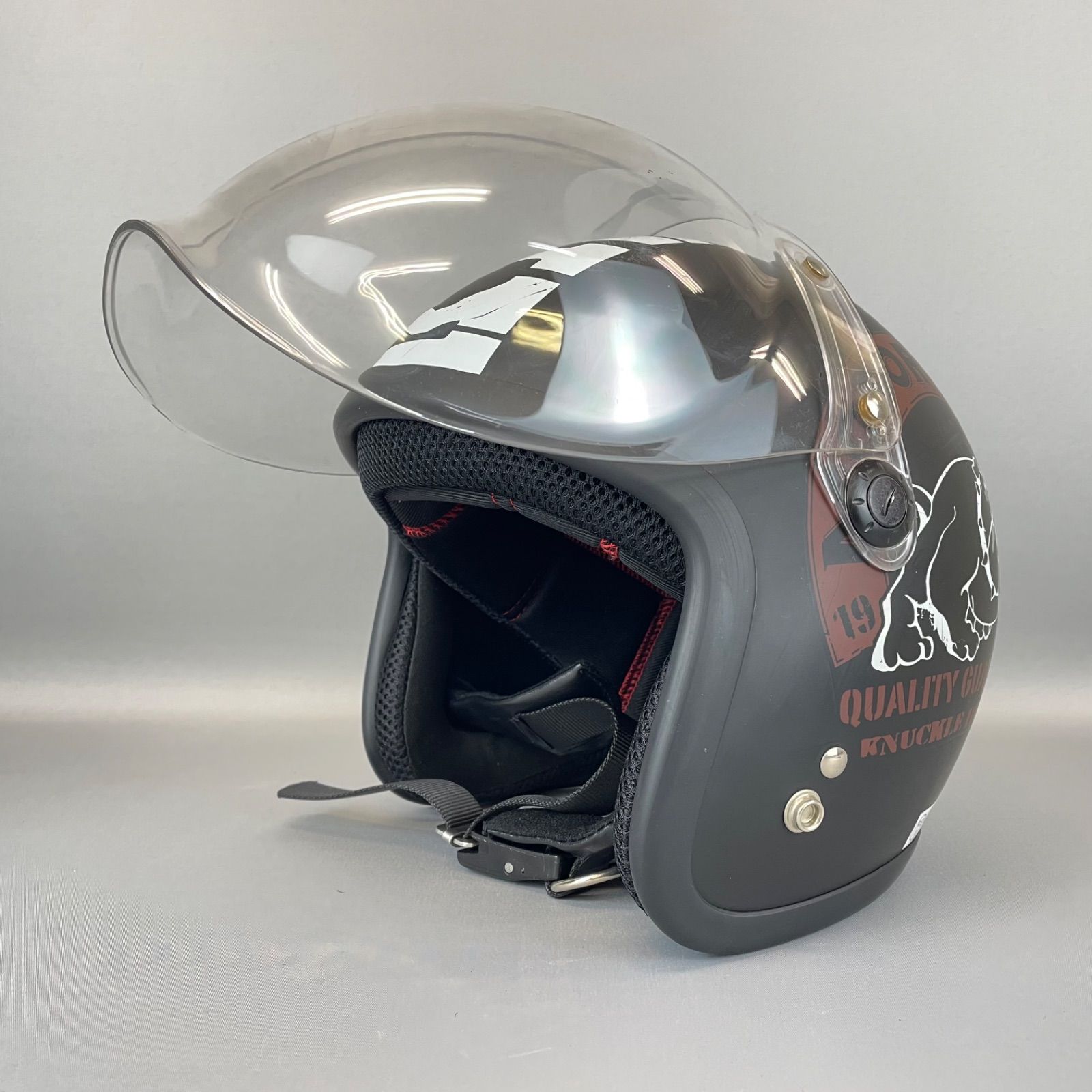 RIDEZ ライズ こけ KNUCKLE HEAD ジェットヘルメット ブルドッグ