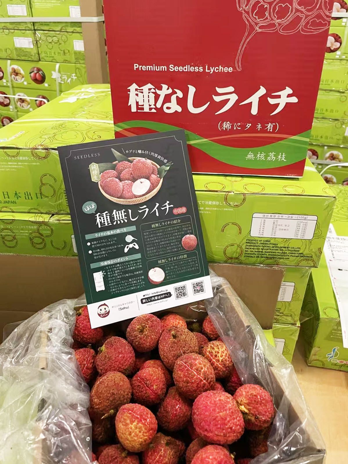 4kg‼️クール便‼️新鮮 生ライチ 香りが強いみずみずしい　茘枝 果物 生グリーンライチ 約4kg 箱 妃子笑 140玉前後 中国産 厳選
